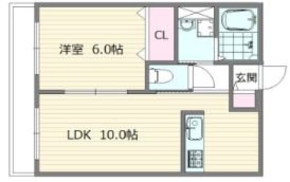 バニラージュ野崎の物件間取画像